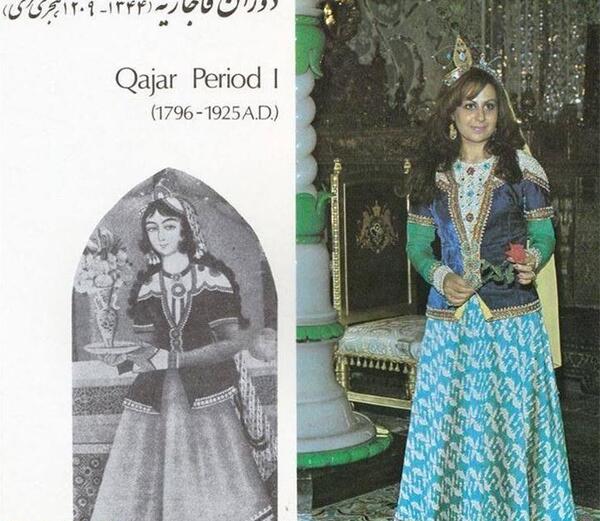 عکس از لباس زنان قاجار