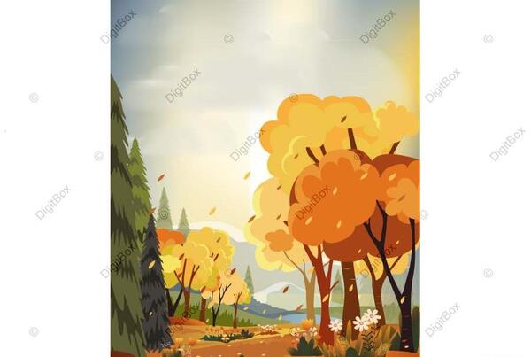 عکس از منظره پاییزی زیبا