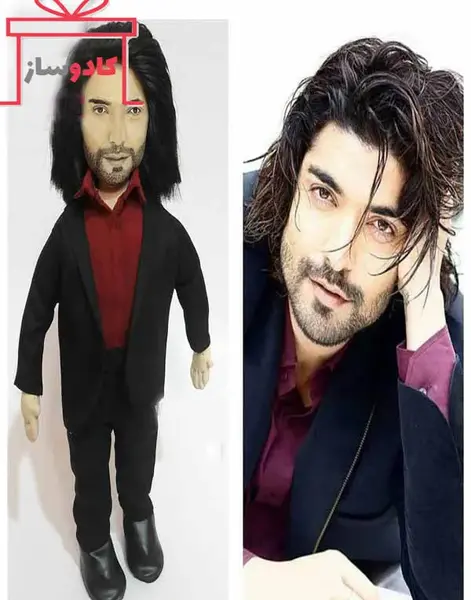عکس نقاشی صورت عروسک پارچه ای