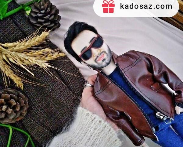 عکس نقاشی صورت عروسک پارچه ای