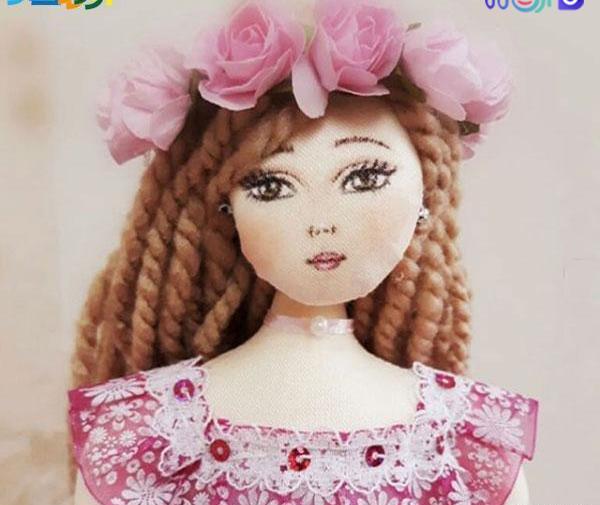 عکس نقاشی صورت عروسک پارچه ای