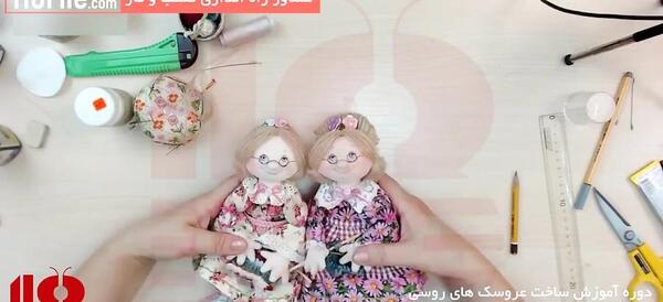 عکس نقاشی صورت عروسک پارچه ای