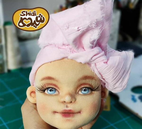 عکس نقاشی صورت عروسک پارچه ای
