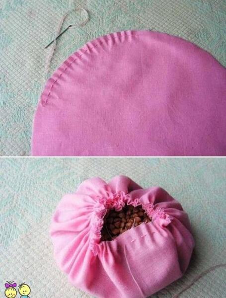 عکس نقاشی صورت عروسک پارچه ای