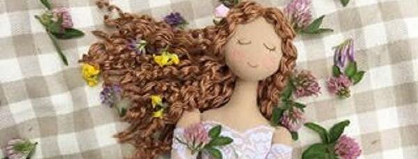 عکس نقاشی صورت عروسک پارچه ای