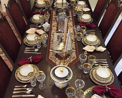 عکس دیزاین میز غذاخوری
