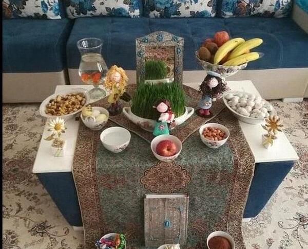 عکس سفره هفت سین تزیین