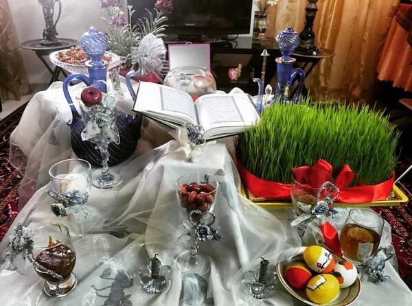 عکس سفره هفت سین تزیین