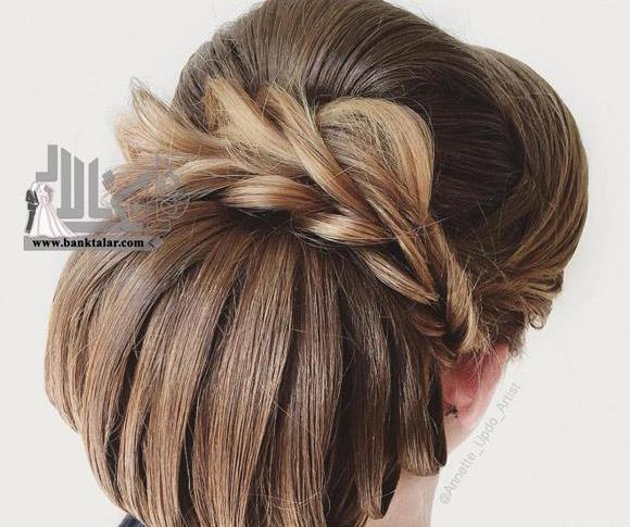 عکس شینیون موی لایت شده