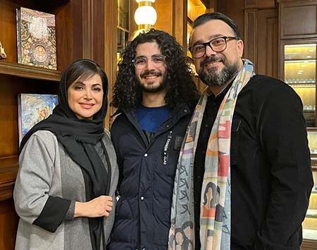 عکس سپند امیرسلیمانی با خواهرش