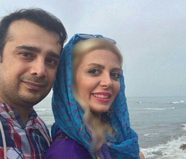 عکس سپند امیرسلیمانی با خواهرش