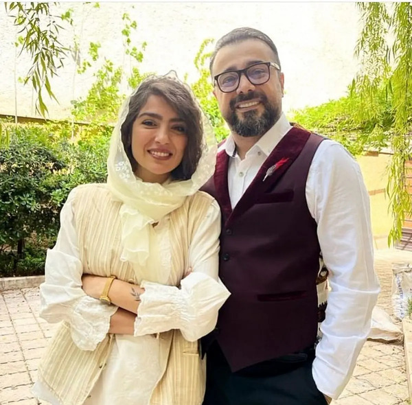 عکس سپند امیرسلیمانی با خواهرش