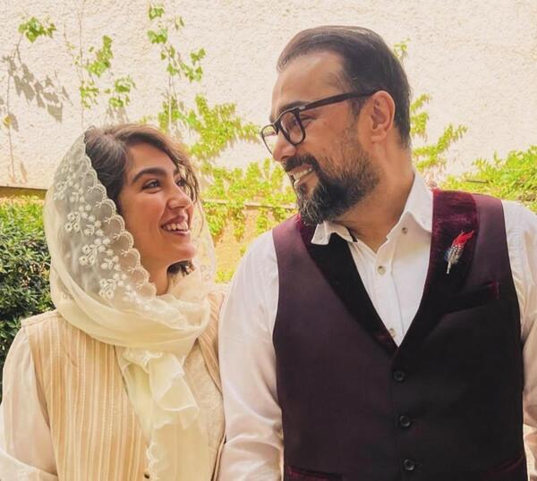 عکس سپند امیرسلیمانی با خواهرش