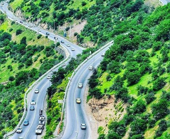 عکس جاده ی شمال