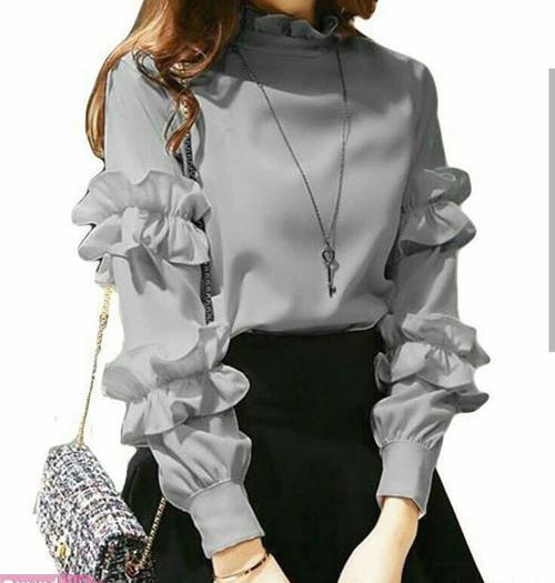 عکس شومیز استین پفی