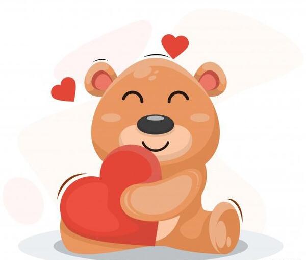 عکس خرس قلبی