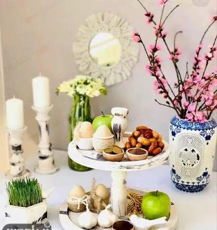 عکس ایده هفت سین حصیری