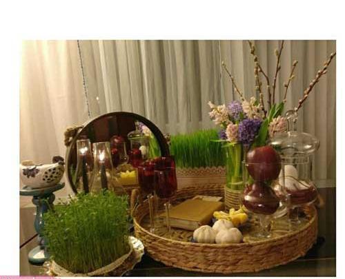 عکس ایده هفت سین حصیری