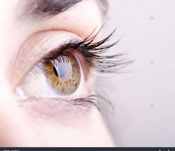 عکس چشم دختر قهوه ای