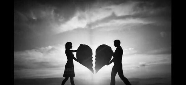 عکس قلب شکسته دونفره