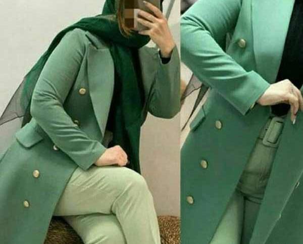 عکس پالتو سبز رنگ