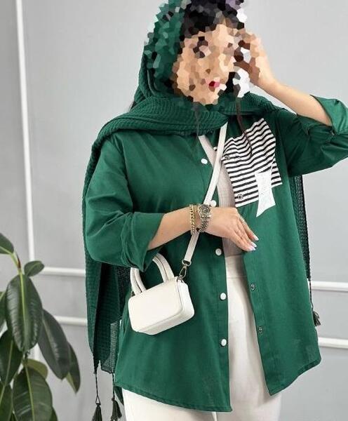 عکس پالتو سبز رنگ