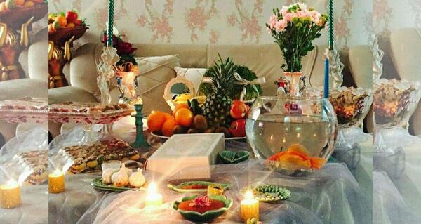 عکس سفره هفت سین پله ای
