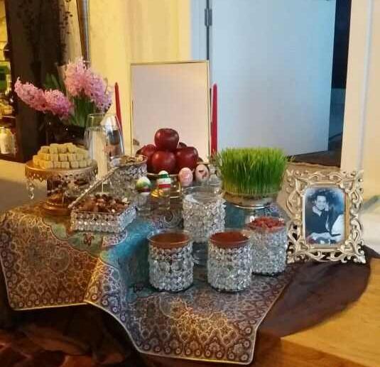عکس سفره هفت سین پله ای