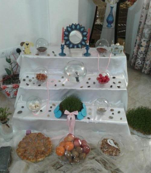 عکس سفره هفت سین پله ای