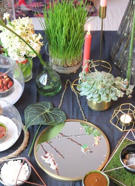 عکس سفره هفت سین پله ای