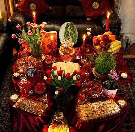 عکس سفره هفت سین پله ای