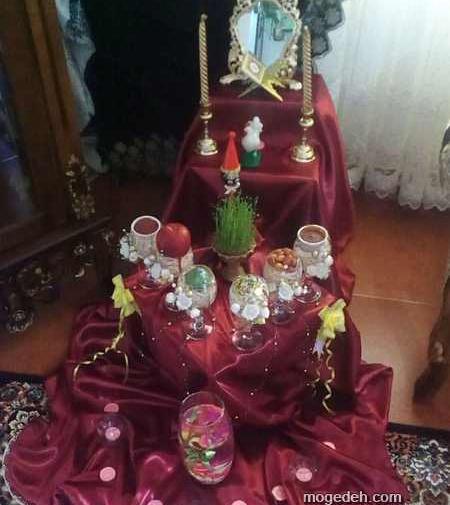 عکس سفره هفت سین پله ای
