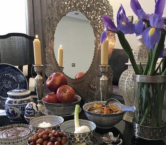 عکس سفره هفت سین پله ای