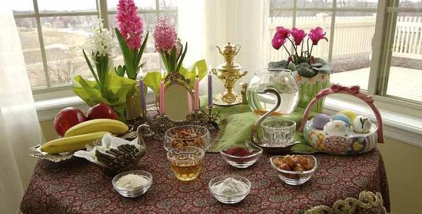 عکس سفره هفت سین پله ای