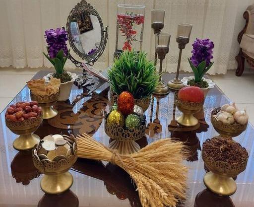 عکس سفره هفت سین پله ای