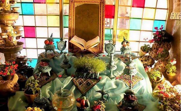 عکس سفره هفت سین پله ای