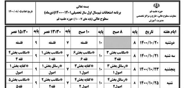 عکس عزاداری امتحانات