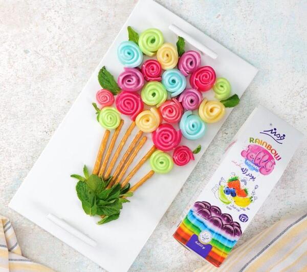 عکس ژله ی رنگین کمان