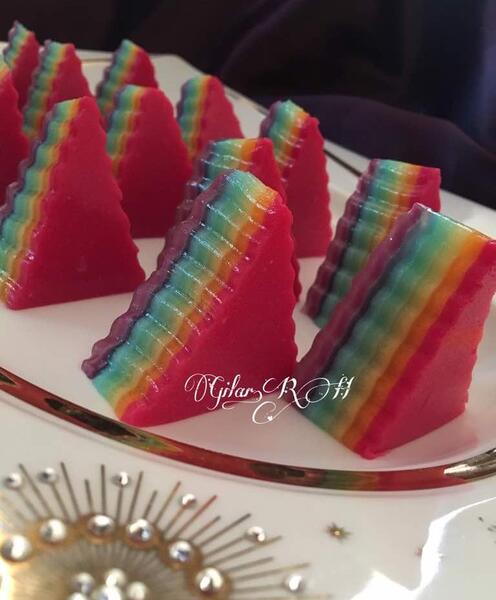 عکس ژله ی رنگین کمان