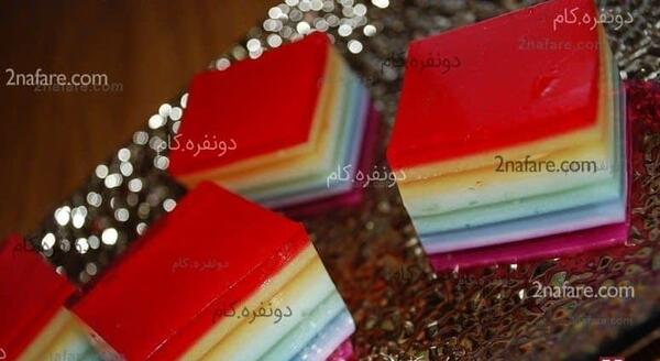 عکس ژله ی رنگین کمان