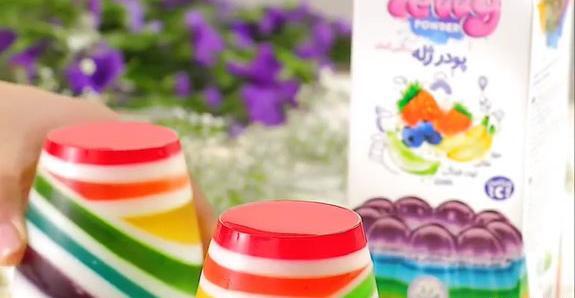 عکس ژله ی رنگین کمان