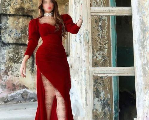 عکس لباس مجلسی قرمز شیک زنانه