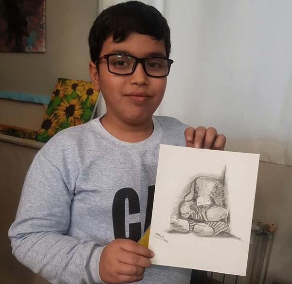 عکس ایده نقاشی سیاه قلم
