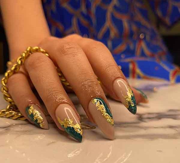 عکس طرح ناخن شب یلدا