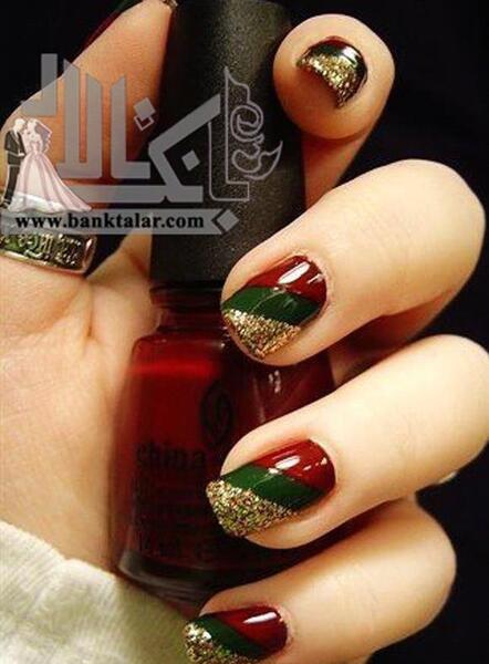 عکس طرح ناخن شب یلدا