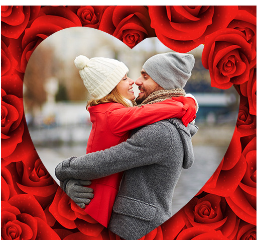 عکس عاشقانه قاب