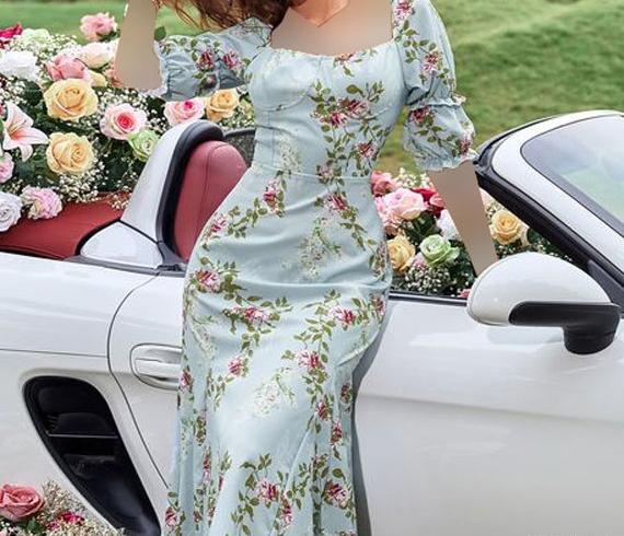 عکس پیراهن گلدار زنانه