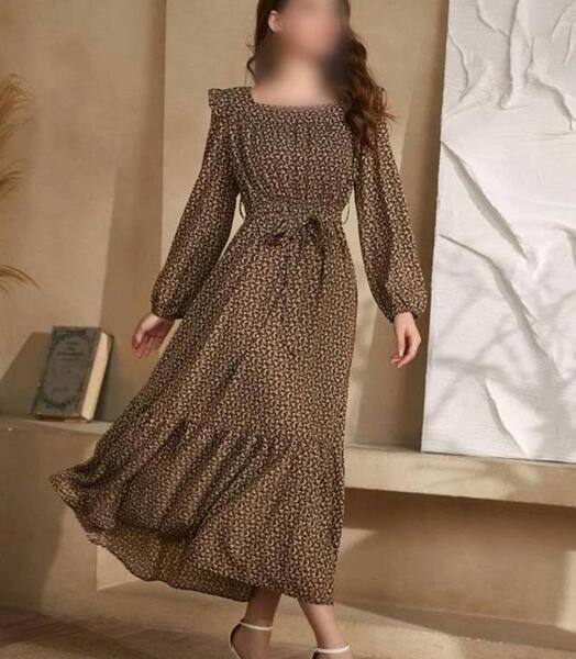 عکس پیراهن گلدار زنانه