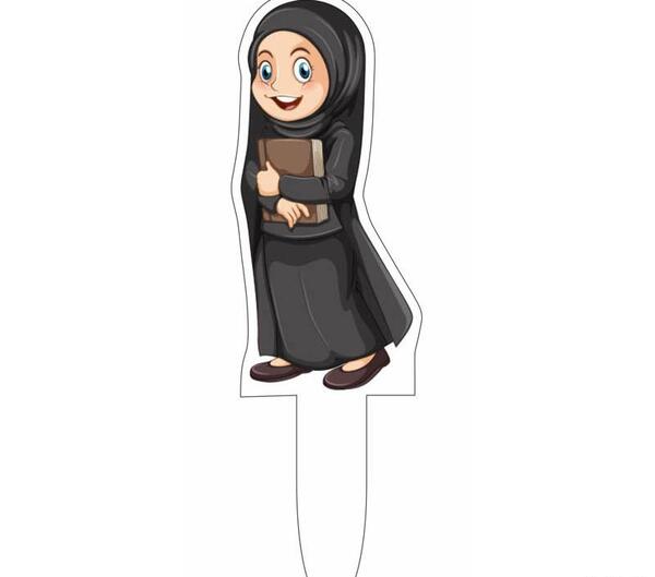 عکس کیک تولد دخترانه با حجاب
