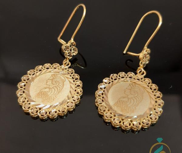 عکس گوشواره زنجیری طلا